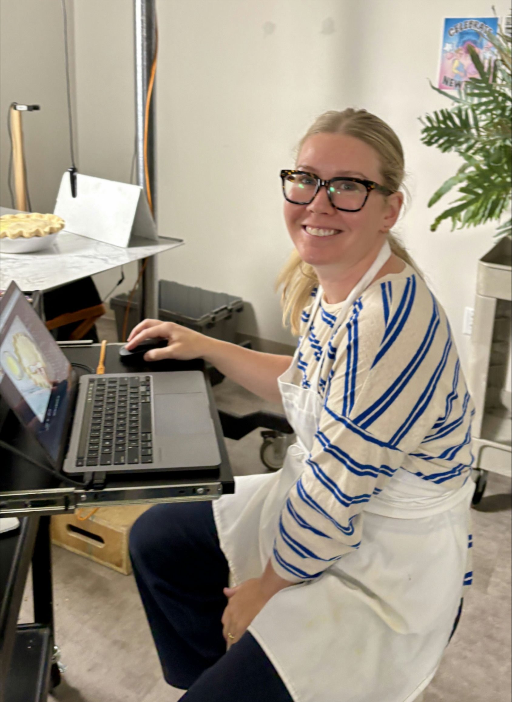 Ellie at work
